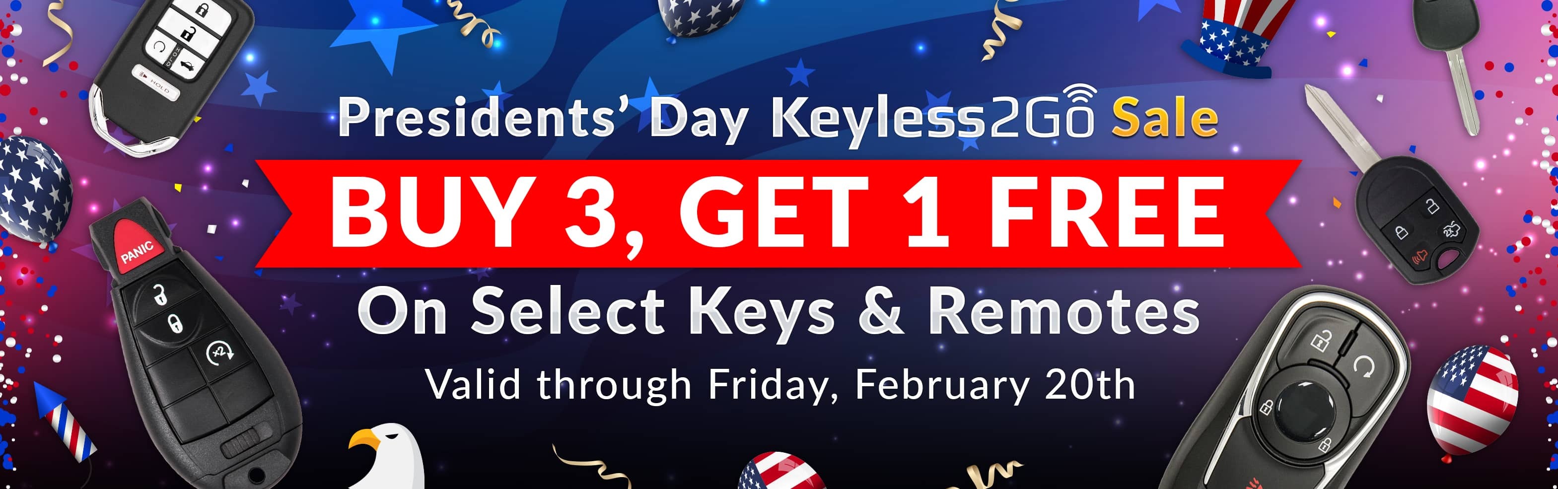 Keyless2Go Buy 3, Get 1 Free