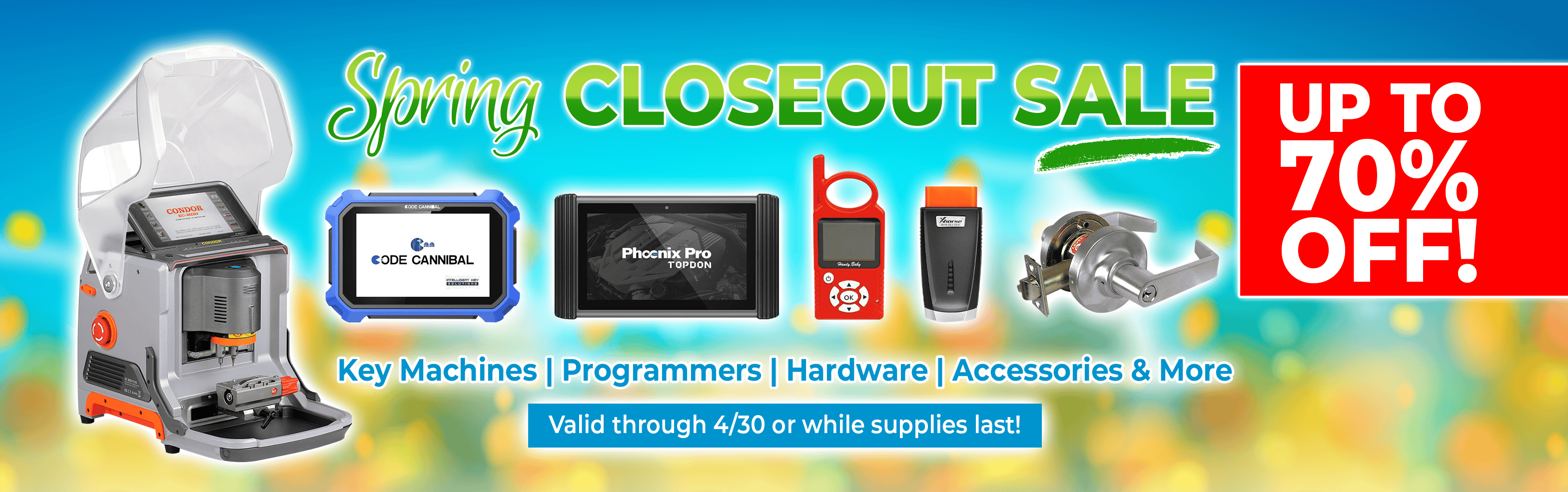 Spring Closeout Sale