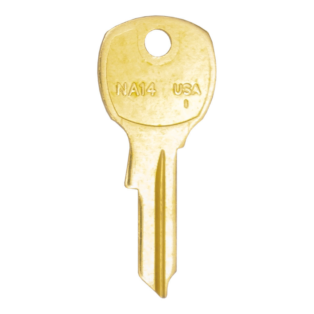 ILCO NA14 1069L National Key Blank Brass 50 Pack ilco Shop