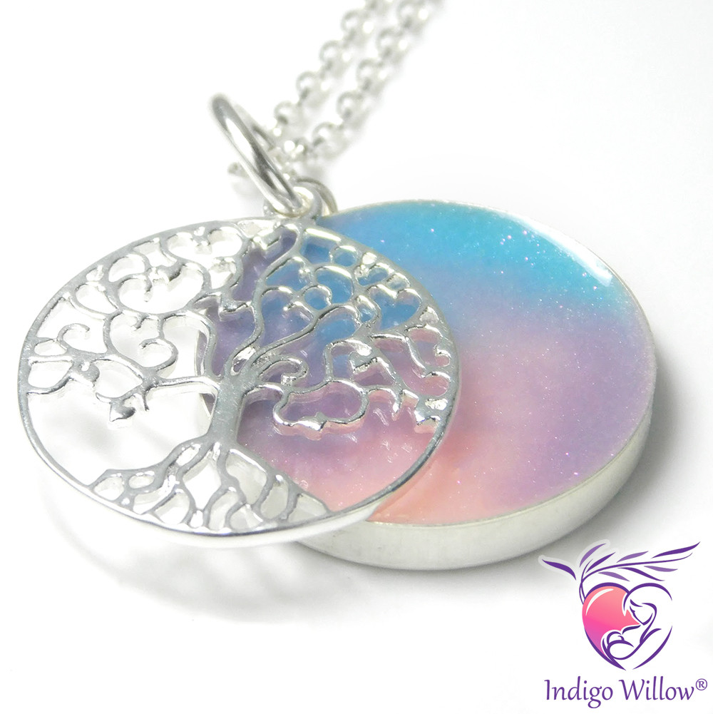 Tree of Life Layered Breast Milk Pendant Indigo Willow® Breast Milk