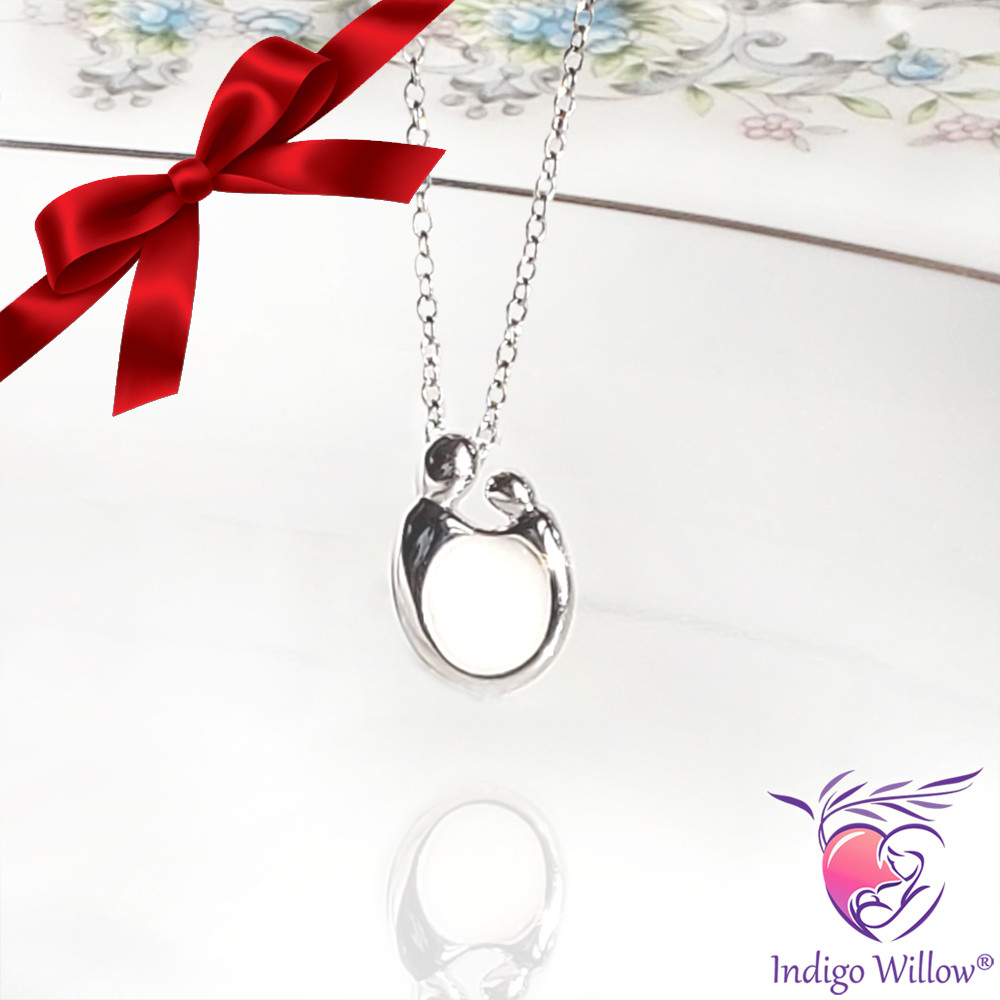 Indigo Willow Breast Milk Jewelry & Keepsakes Mother and Child Pendant