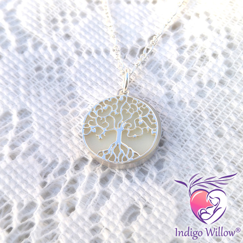 Tree of Life Layered Breast Milk Pendant Indigo Willow® Breast Milk