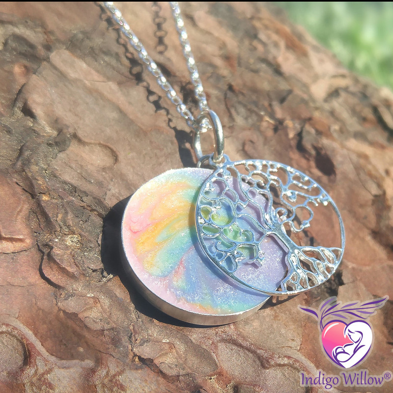 Tree of Life Layered Breast Milk Pendant Indigo Willow® Breast Milk