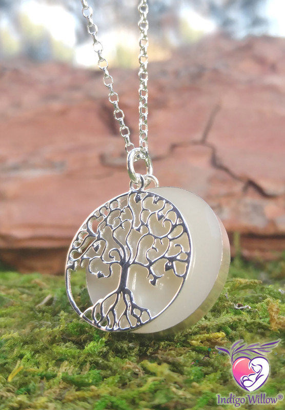 Tree of Life Layered Breast Milk Pendant Indigo Willow® Breast Milk