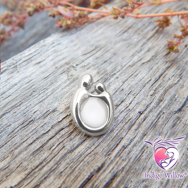 Magnolia Breastmilk Pendant Silver