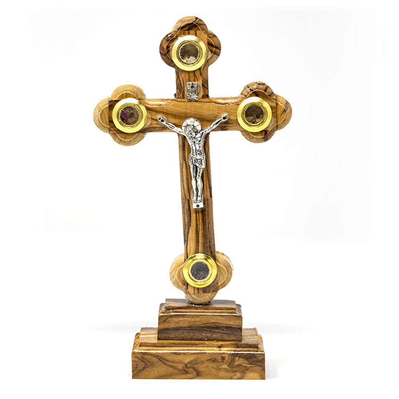Large Budded, Olive wood Orthodox crosses, made in Bethlehem Holy land