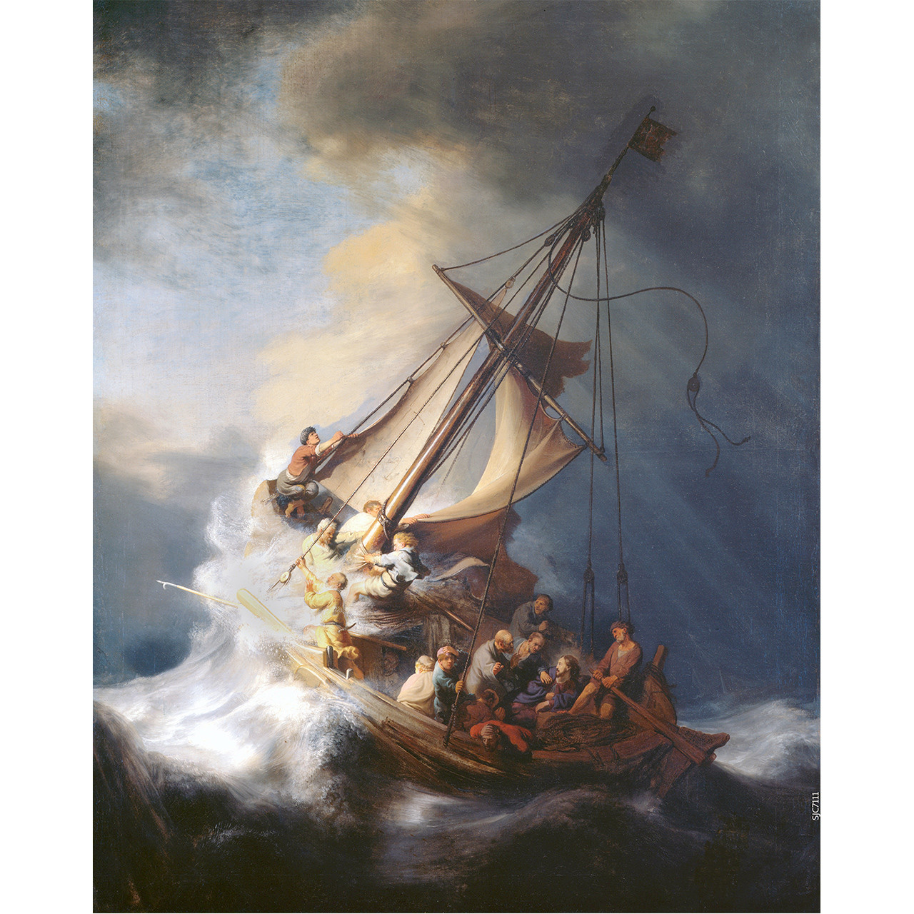 The Storm on the Sea of Galilee painting by Rembrandt (1633