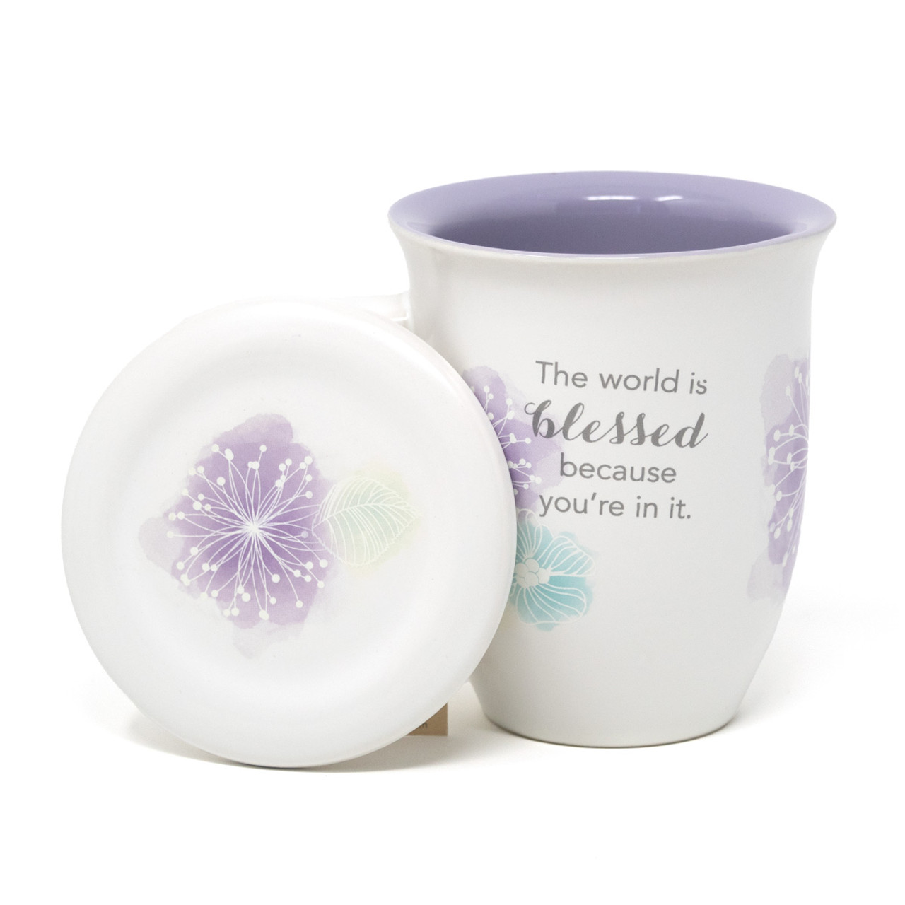 Woman of Faith Mug and Lid/Coaster Set, Christian Gifts for Women,  14-ounces, Microwave and Dishwasher Safe, by Abbey & CA Gift