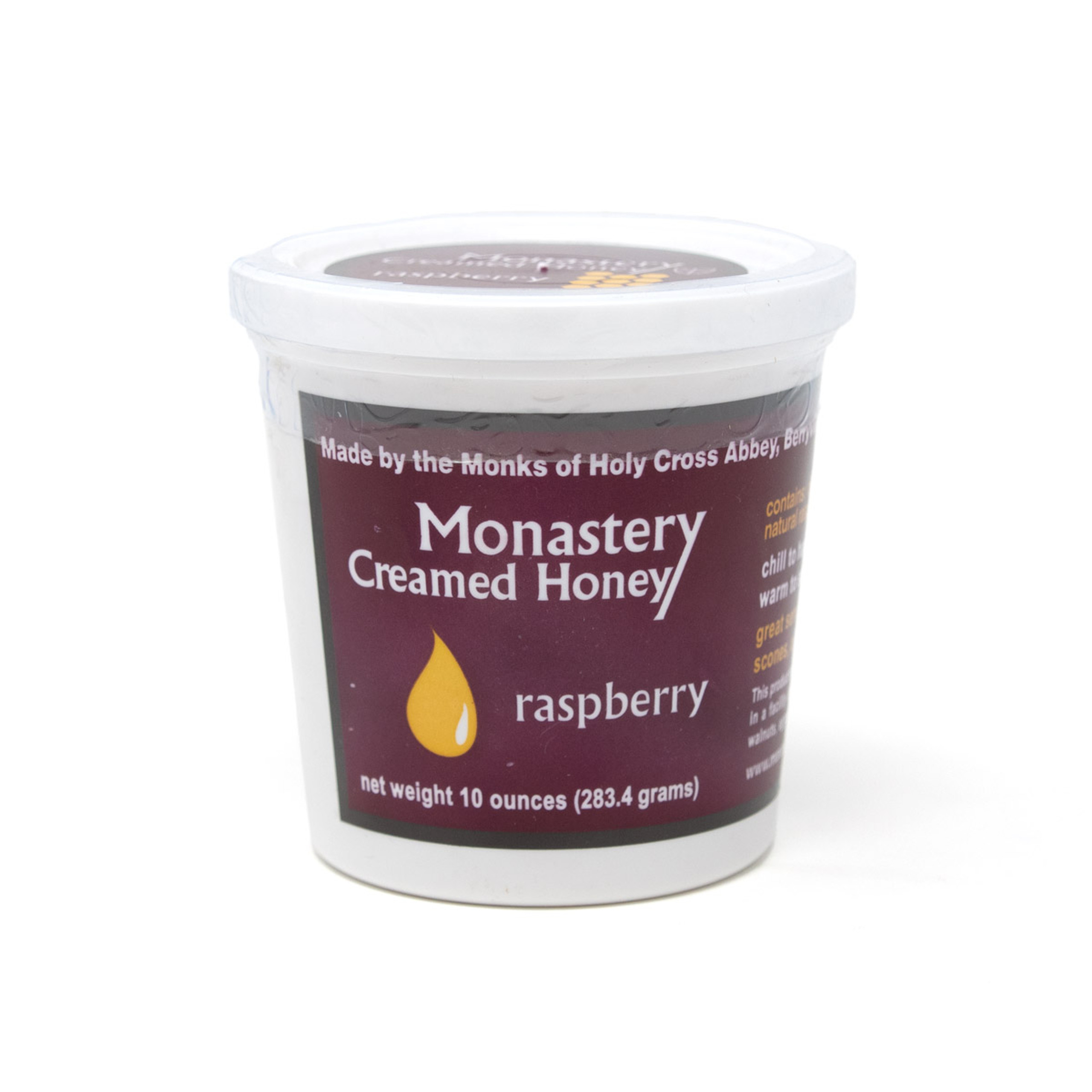 Holy Cross Abbey Monastery Creamed Honey Raspberry 10oz From