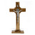 Cross On Stand With Metal Plated Crucifix And Metal Jerusalem Cross