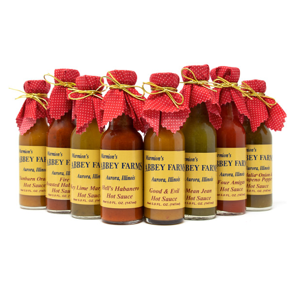 Abbey Farms - 8-Pack Assorted Hot Sauces