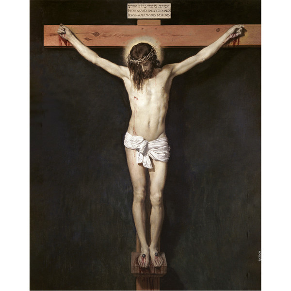 Christ Crucified painting by Diego Velázquez (1632) - Canvas Print - 8" x 10" - Crucifixion of Jesus