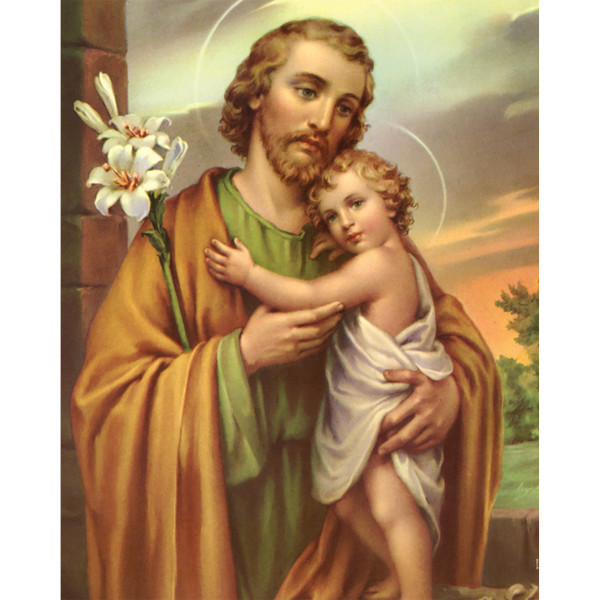 Traditional Image of St. Joseph - Canvas Print - 16" x 20" - Joseph the Worker