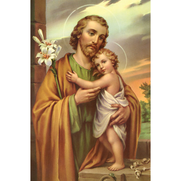 Traditional Image of St. Joseph - Canvas Print - 12" x 18" - Joseph the Worker