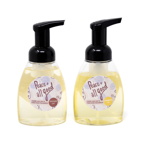 Franciscan Peacemakers | 2-Pack Foaming Hand Soap - Peppermint Leaf and Lemongrass Tea