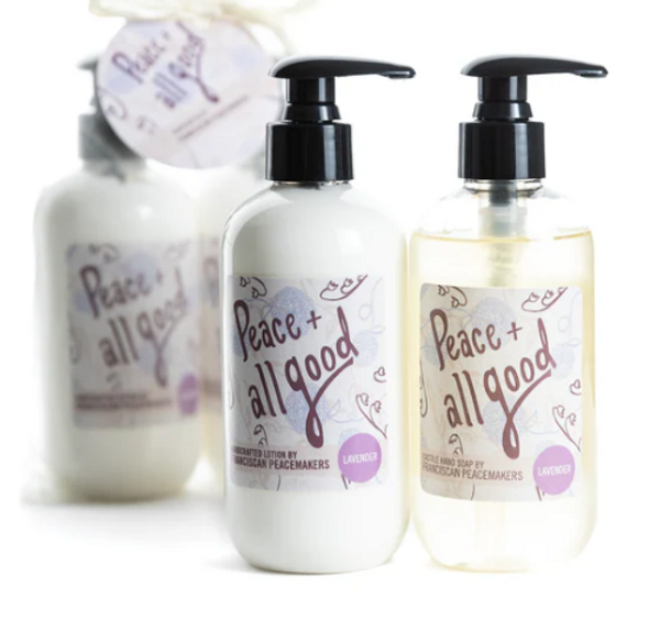 Franciscan Peacemakers | 2-Pack Castile Lotion + Hand Soap - Lemon Verbena/Lemongrass Tea