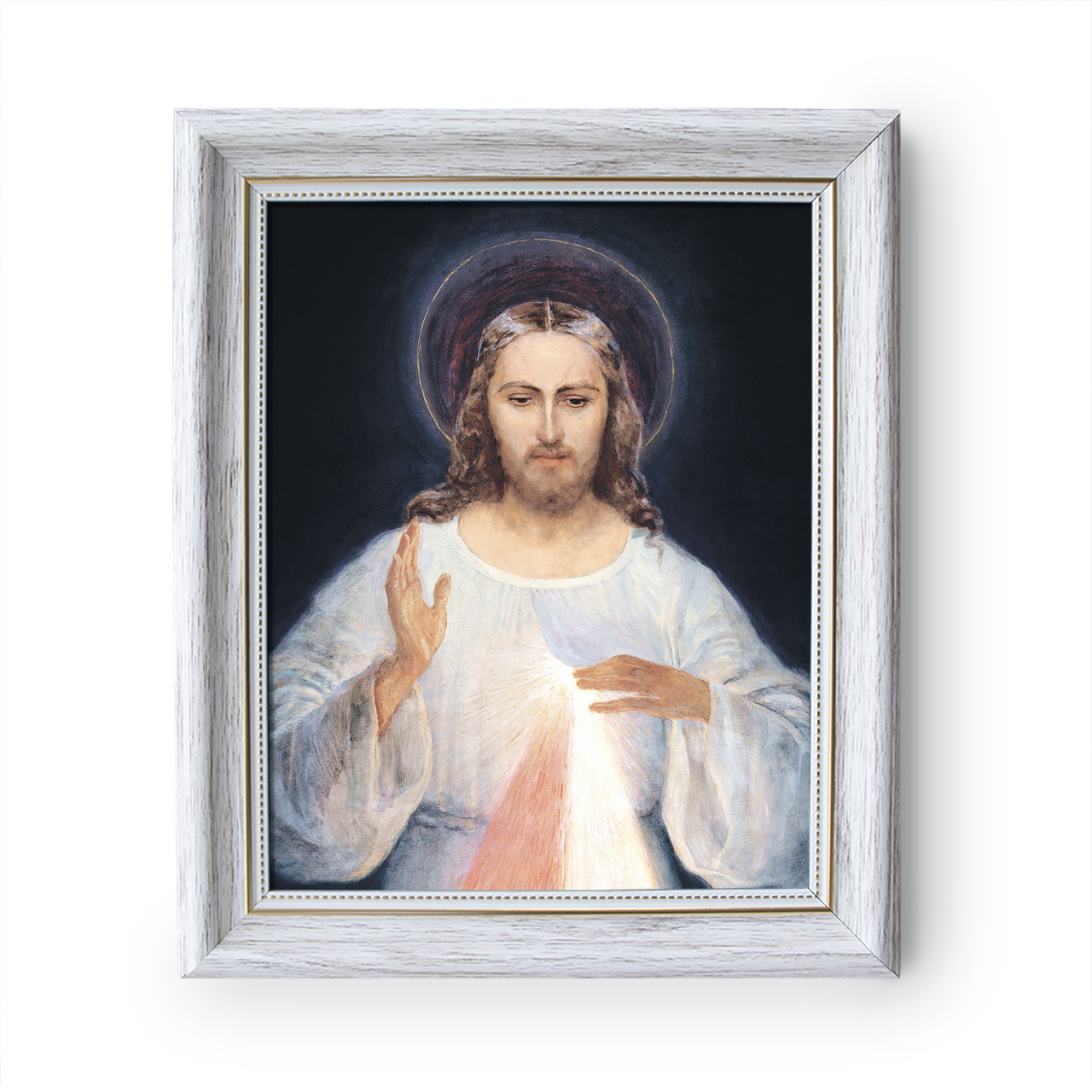 Including frame: 9.5 x 14.5 - Framed Canvas 6 x 11 Divine Mercy Vilnius Including frame: 9.5 x 14.5 - Framed Canvas 6 x 11 Divine Mercy Vilnius