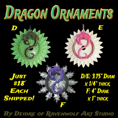 Dragon Ornaments D-F
