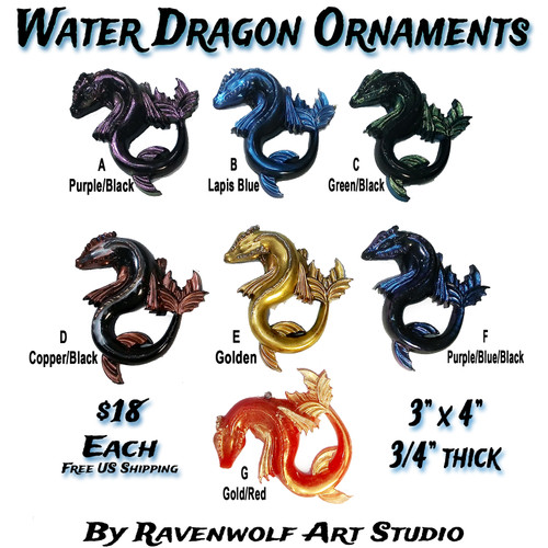 Water Dragon Ornaments