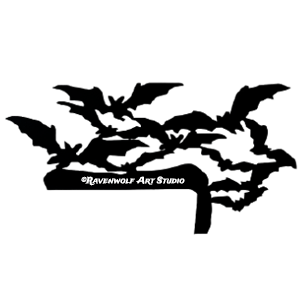 Bat Door Corner - Bat Party design Design ©Ravenwolf Art Studio