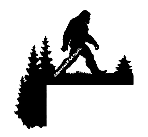 Bigfoot Door Corner - Design ©Ravenwolf Art Studio