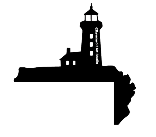 Lighthouse Door Trim Corner - Design ©Ravenwolf Art Studio