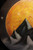 Detail of "Days End" Airbrushed Canvas with Wood Detail