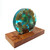 Angle view of "Turquoise Tortuga" Sea Turtle Fantasea Resin Waterscape