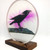 Angle view of Crow on Branch 3D Resin Photoscape