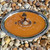 "Ochre Triskele Tray" Detail