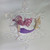 Pink Haired Mermaid on Shimmery Clear Ornament 