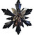 Gold Angel Fairy Dark Star Ornament