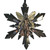 Gold Angel Fairy Dark Star Ornament