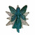 Turquoise Fairy on Clear Sun Ornament
