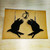 Black Acrylic Crow Flight Earrings