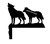 Wolf - 2 Howling Door Trim Corner - Design ©Ravenwolf Art Studio