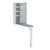 Brook Wall Mounted Ironing Cabinet with Mirror and Ironing Board Support, White