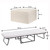 Foldlux Ottoman Sofa Bed with Slip Cover,  Carrington Beige