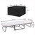 Foldlux Ottoman Sofa Bed with Slip Cover,  Milano Black
