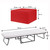 Foldlux Ottoman Sofa Bed with Slip Cover, New York Red