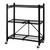 Foldee Foldable Storage Rack 3 Tier Shelving Display Unit w/Castors Heavy Duty