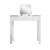 Luna Dressing Table With Turned legs and Mirror, White