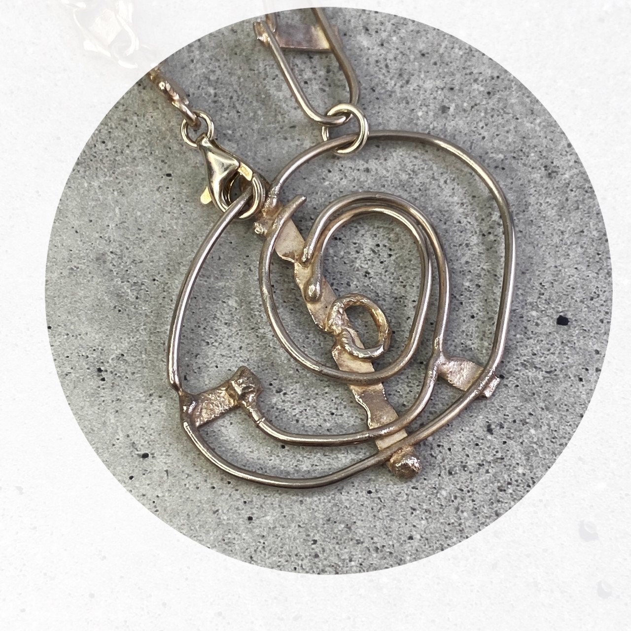Ellinor Mazza- Fused Graduated Chain- Sterling Silver- Parrot Clasp ...