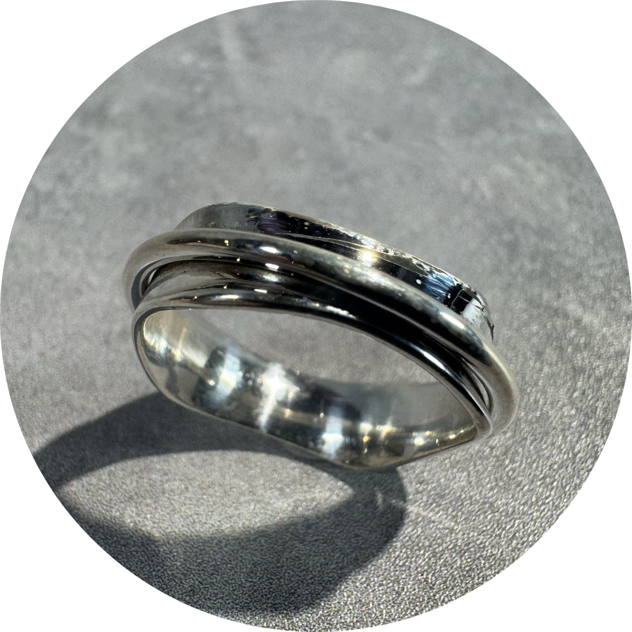 Kin Rings KIN - 7mm Spinner Ring, Sterling Silver - KIN Gallery