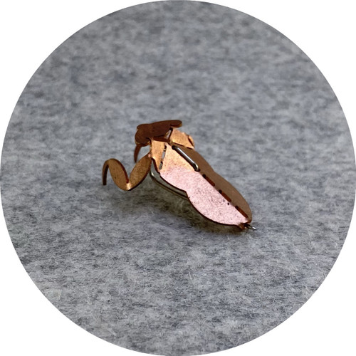 Luke Abbot- Nymph brooch, copper and stainless steel Luke Abbot- Nymph brooch, copper and stainless steel