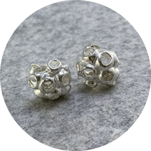 Manuela Igreja- Melaleuca Studs. Sterling silver. Manuela Igreja- Melaleuca Studs. Sterling silver.