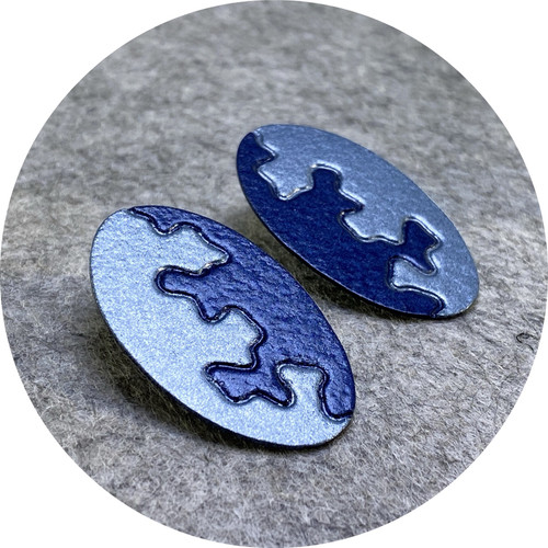 Ann Welton- There's a crack...2. Copper Automotive paint and sterling silver. Ann Welton- There's a crack...2. Copper Automotive paint and sterling silver.