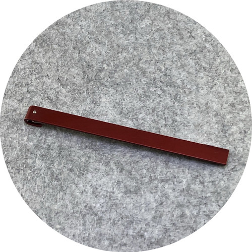 Phoebe Porter- Singular brooch. Dark red. Anodised aluminium, sterling silver and stainless steel. Phoebe Porter- Singular brooch. Dark red. Anodised aluminium, sterling silver and stainless steel.