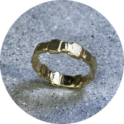 Ada Hodgson - Garden Path Ring (size P), 9ct gold