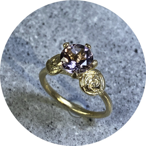 Ada Hodgson - Rose Ring, 9ct yellow gold, Western Australian amethyst